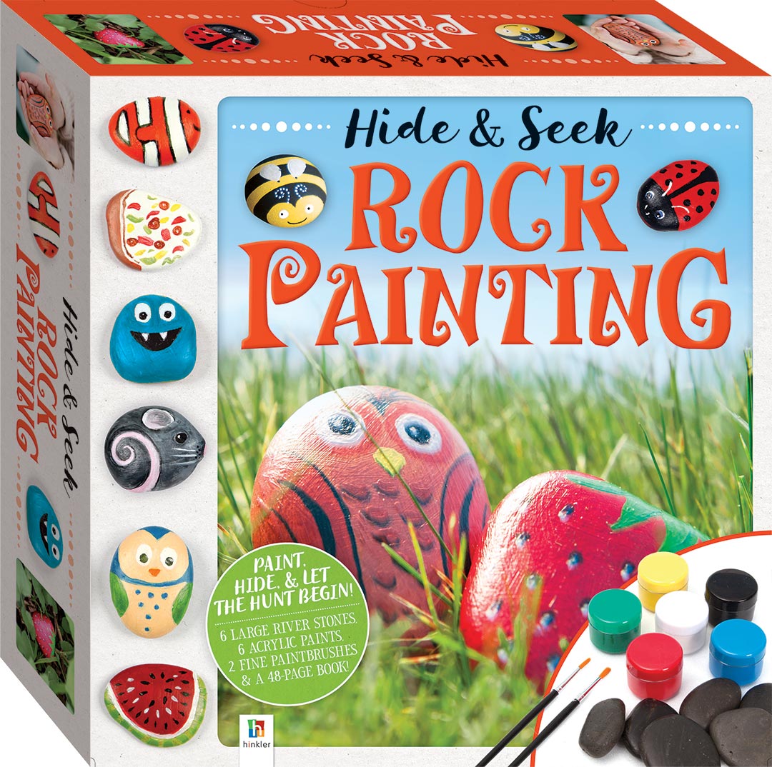 Hide and seek Rock Painting