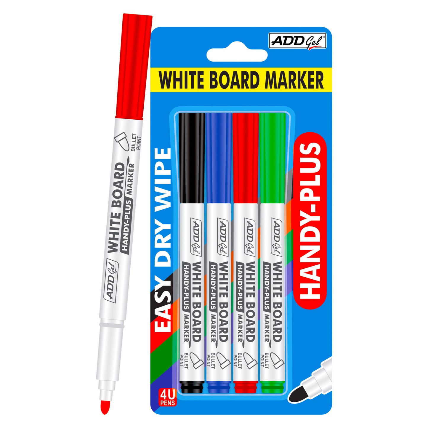 ADD gel white Board markar pen (black Blue Red Green)