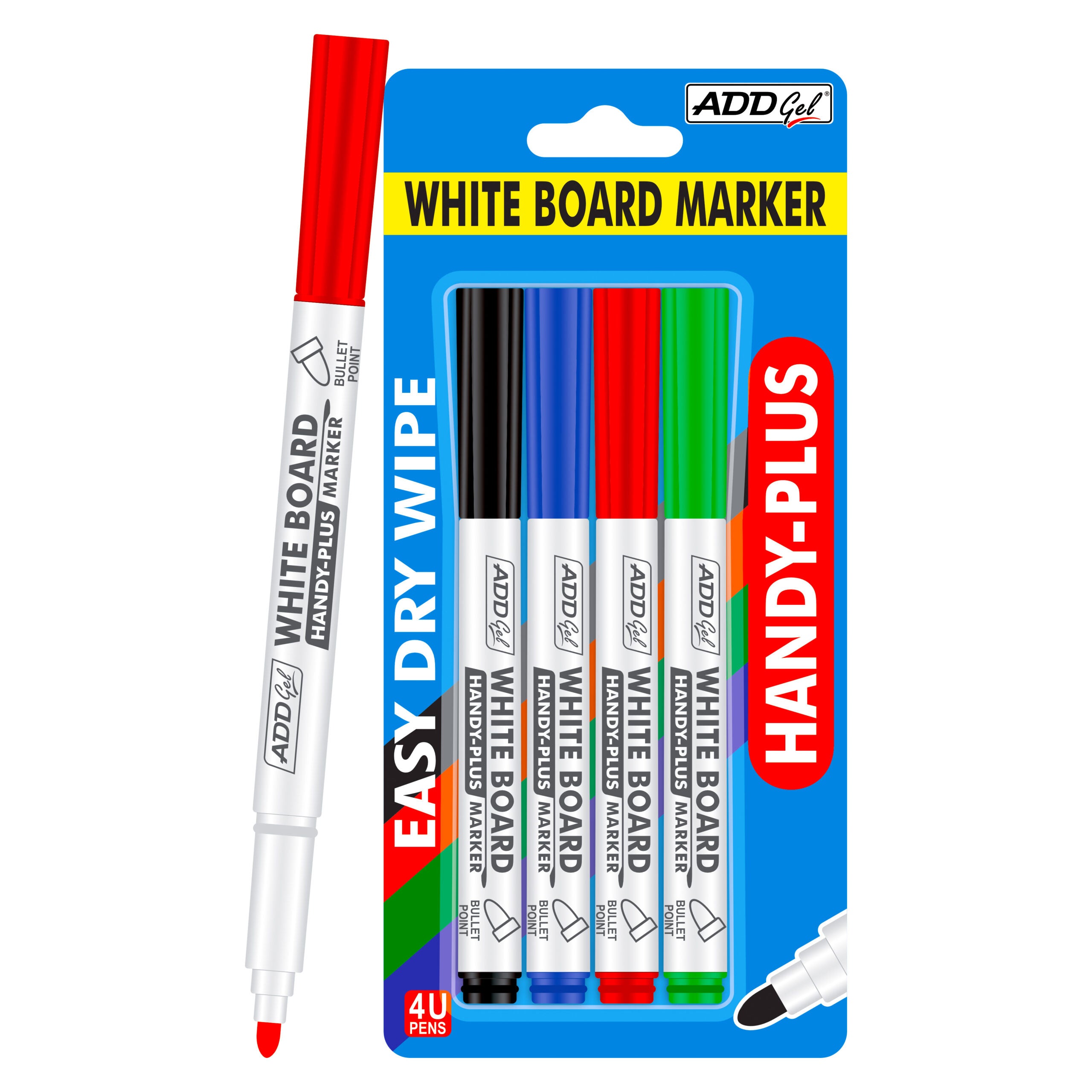 ADD gel white Board markar pen (black Blue Red Green)