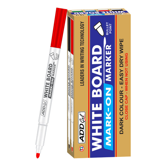 Add gel white Board markar red