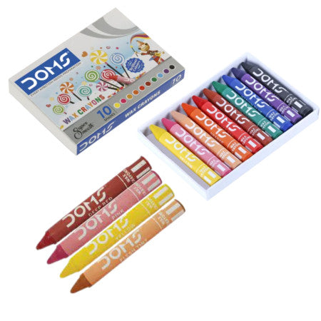 Doms wax crayons super mooth 10shades