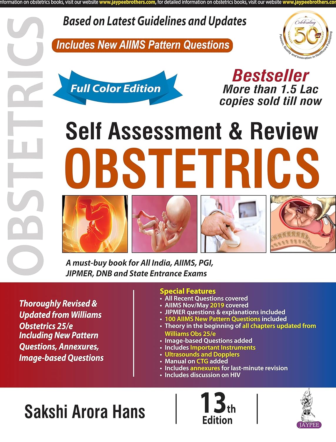 SELF ASSESSMENT & REVIEW OBSTETRICS 13th EDITION [SAKSHI ARORA HANS]