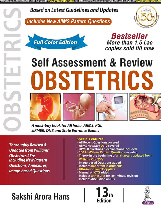 SELF ASSESSMENT & REVIEW OBSTETRICS 13th EDITION [SAKSHI ARORA HANS]