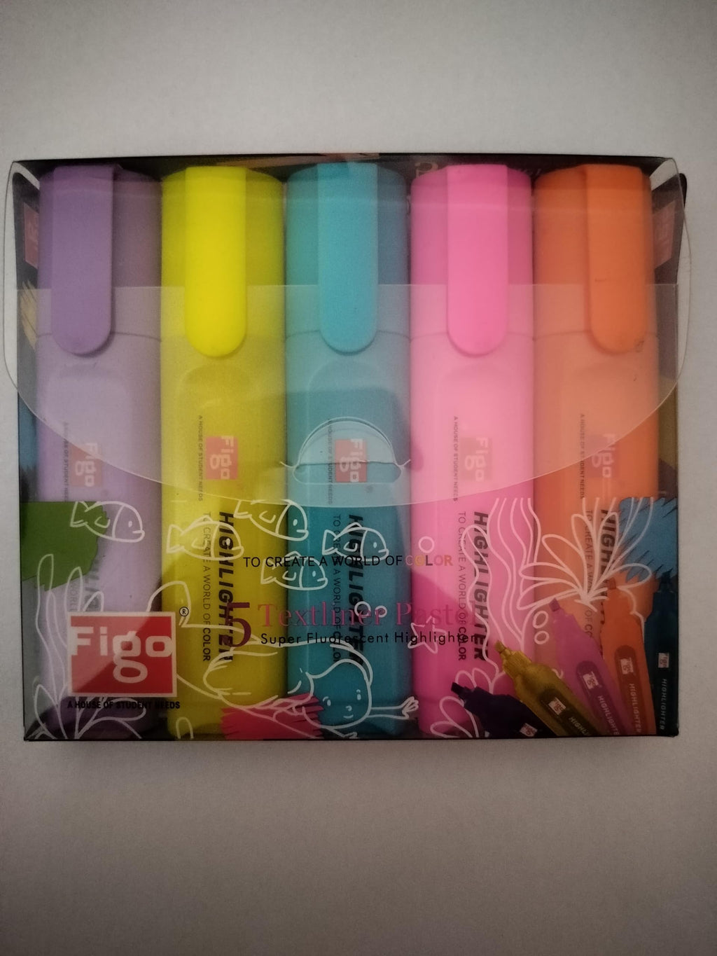Figo Highlighter 5Textliner pastel