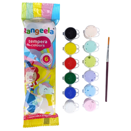 Rangeela tempera colour 6 shade