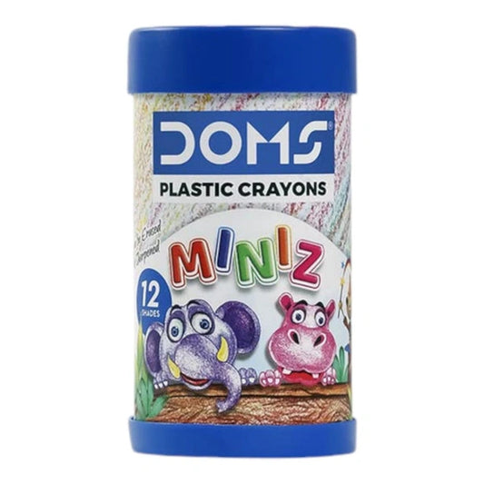 Doms miniz plastic crayons 12 shade