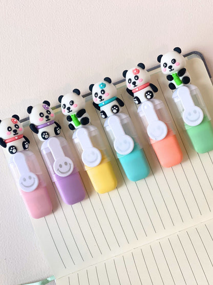Panda highlighters 6 colour