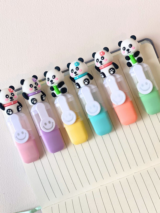 Panda highlighters 6 colour