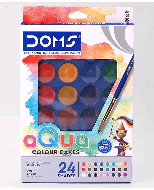Doms aQua colour cakes 24 shades