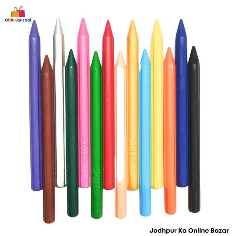 Doms plastic crayons 14 shades