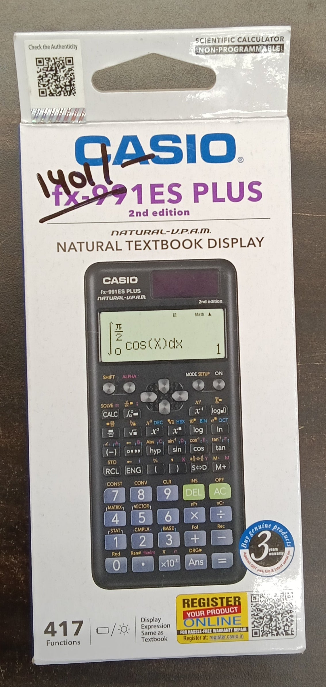 Casio fx-991ES PLUS 2nd edition scientific calculator