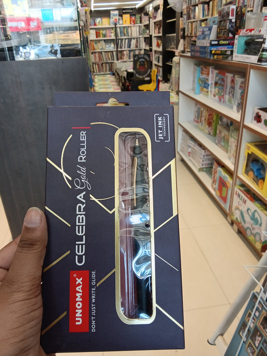 Unomax celebra gold roller pen
