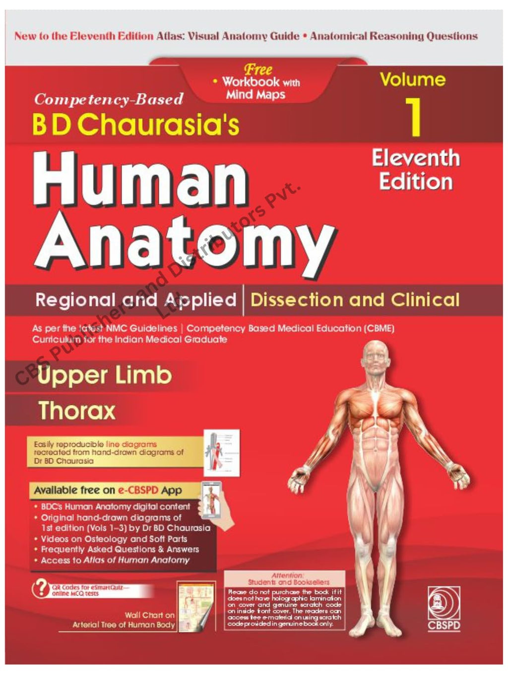 BD Chaurasia's Human Anatomy 11th Ed. 4 Vol Set (PB 2027) by BD Chaurasia's (Author), Krishna Garg (Author), & 3 More  Format: Paperback