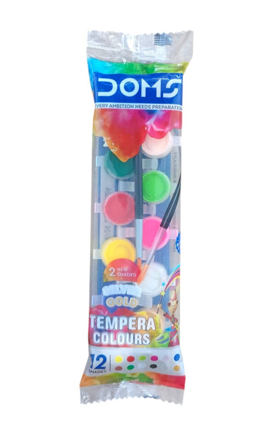 Doms Tempera colour 2new shades silver gold