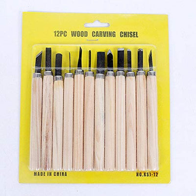 12pc wood carving chiset