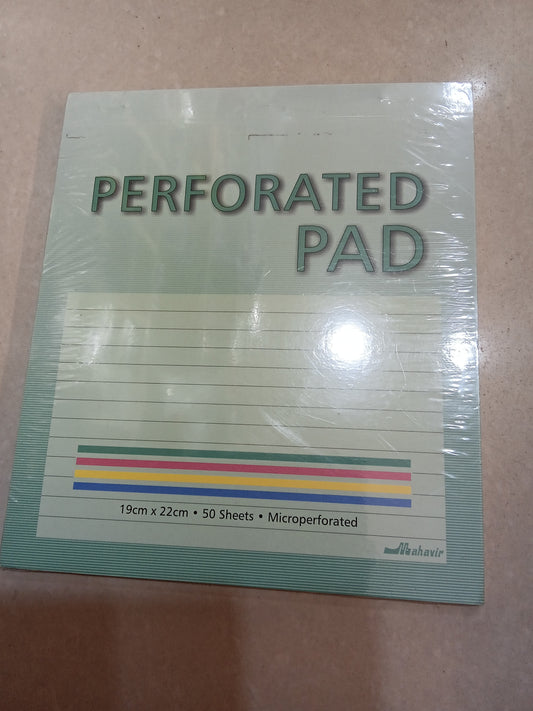 Perforated pad slip pad