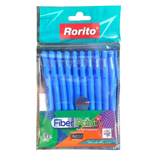 Rorito fiber point blue pen