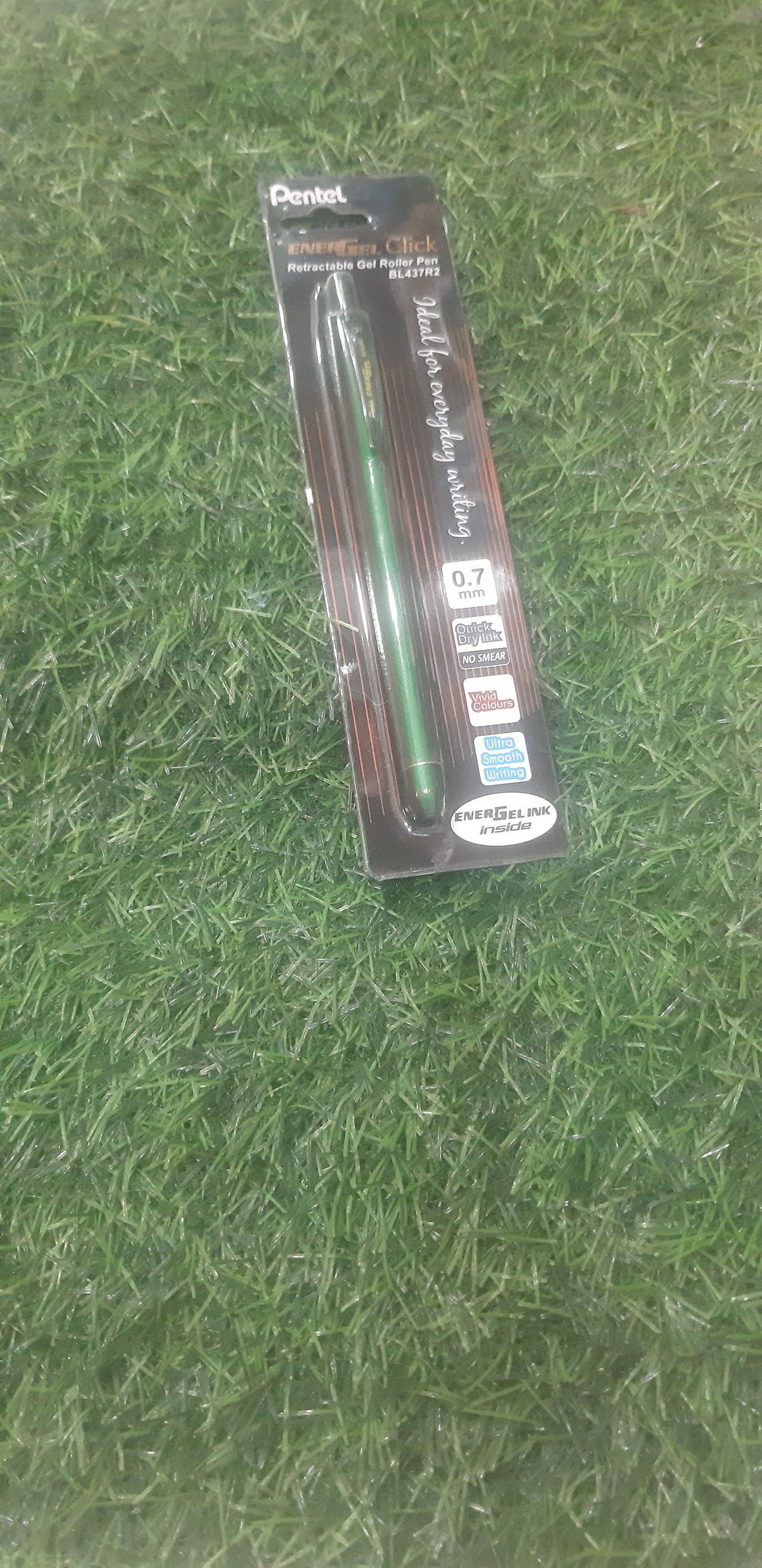 Pentel ener gel click retactable gel Roller pan Bl437R2 (green)