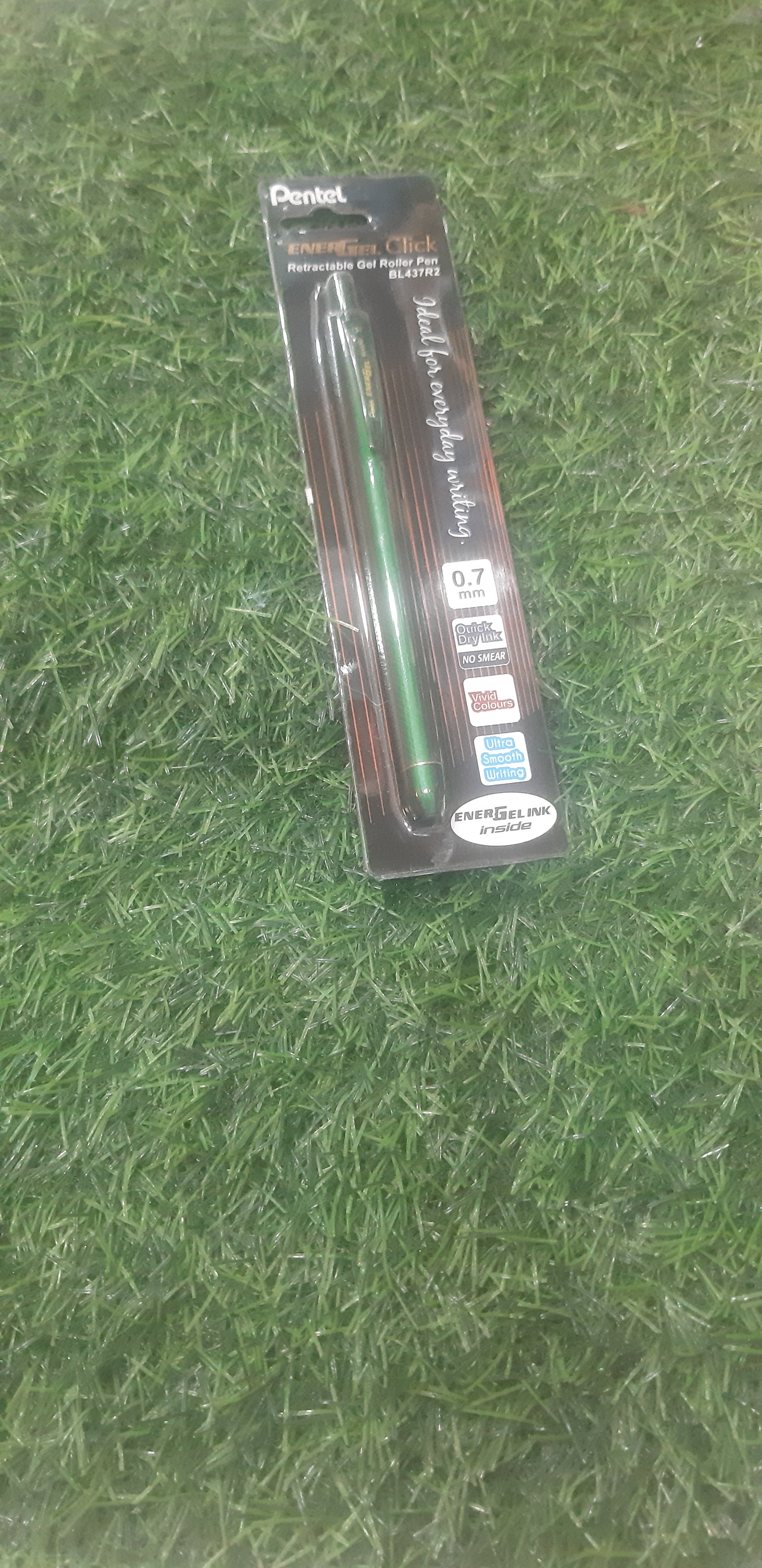 Pentel ener gel click retactable gel Roller pan Bl437R2 (green)