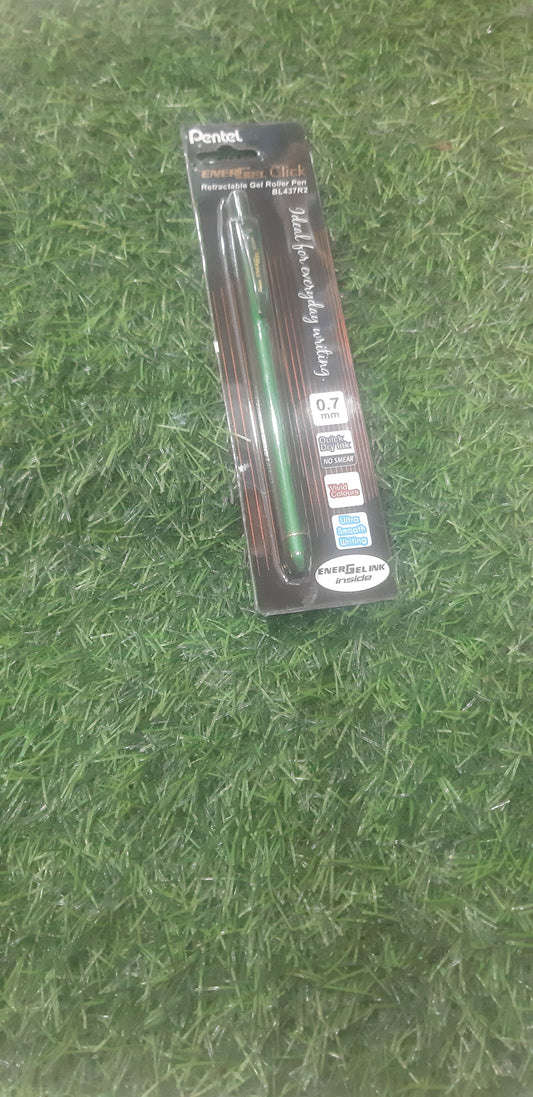 Pentel ener gel click retactable gel Roller pan Bl437R2 (green)