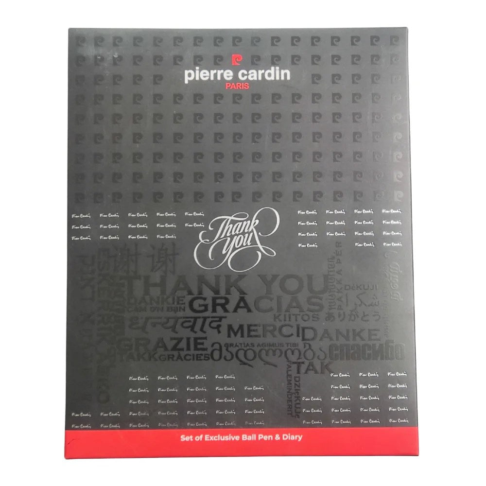 Pierre cardin paris thank you set of Exclusive Ball pen and dairy