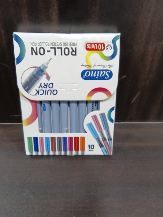 Saino Roll on Free Ink System Roller pen