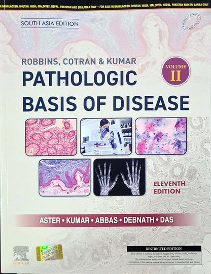 Pathologic Basis of Disease - Robbins, Cotran & Kumar - Vol 1 & 2 + Mind Maps: Combo Set of 3 Books - 11/th South Asian Edition - For 2026 Exams