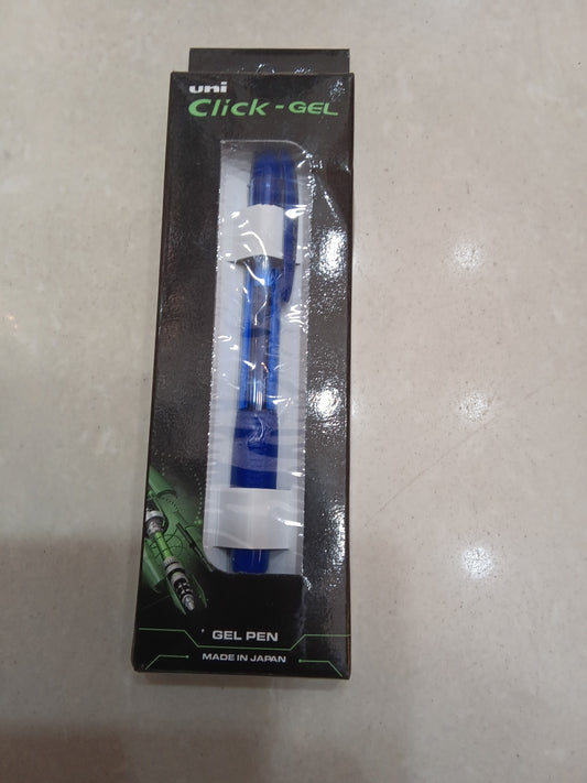 Uni click Gel pen blue