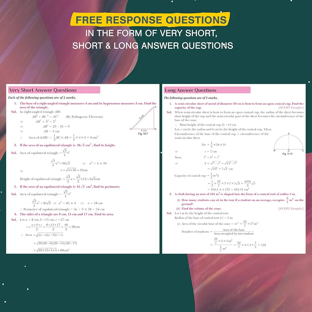 Xam idea Class 9 Mathematics (2025-26) | Latest CBSE Syllabus| NEP 2020 & NCFSE 2023 Aligned | With Competency-Focused & Free Response Qs | Self-Assessment Tests