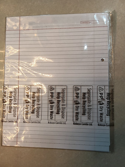 Camlin project paper 25 sheets single line