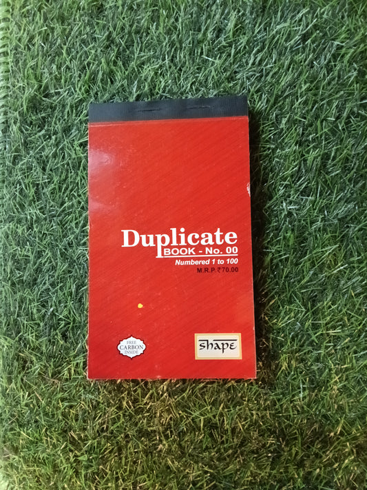 Duplicate book no.00 numbered 1to 100