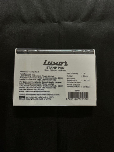 Luxar stamp pad black