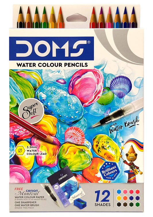 Doms water colour pencil with water brushes