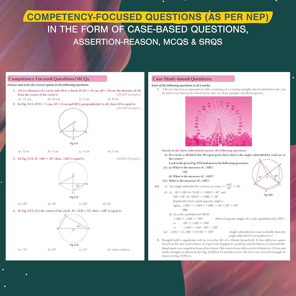 Xam idea Class 9 Mathematics (2025-26) | Latest CBSE Syllabus| NEP 2020 & NCFSE 2023 Aligned | With Competency-Focused & Free Response Qs | Self-Assessment Tests