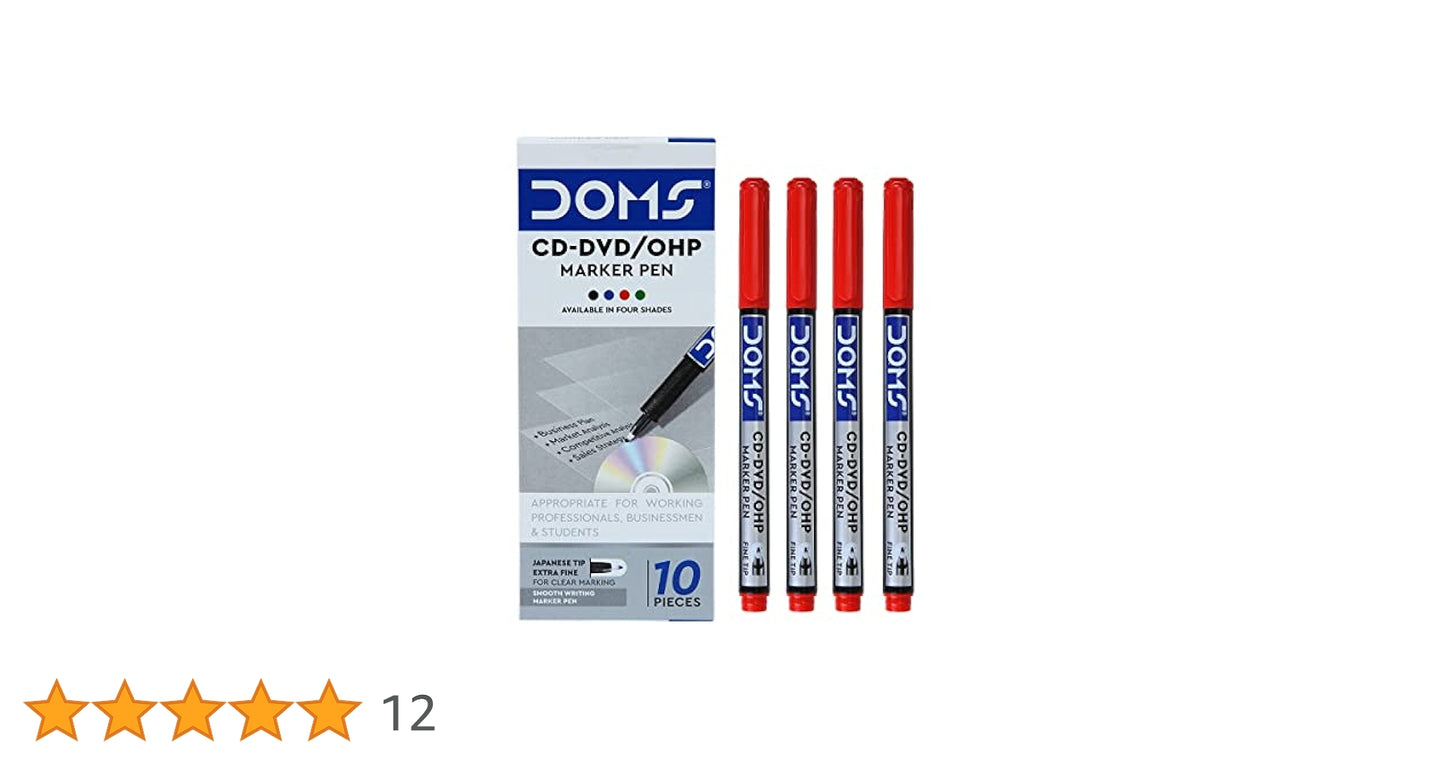 Doms CD-DVD/OHD markar red pen