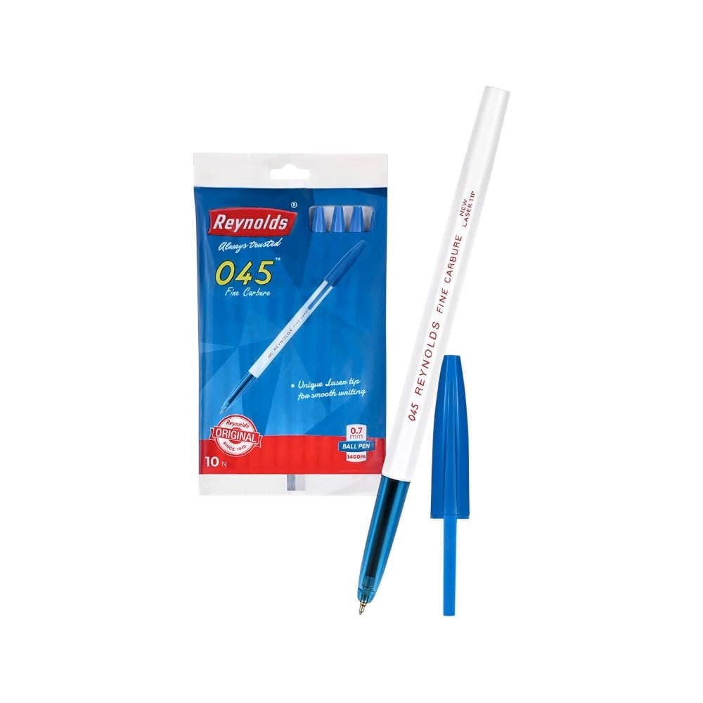 Reynolds 045 fine carbure ball blue pen