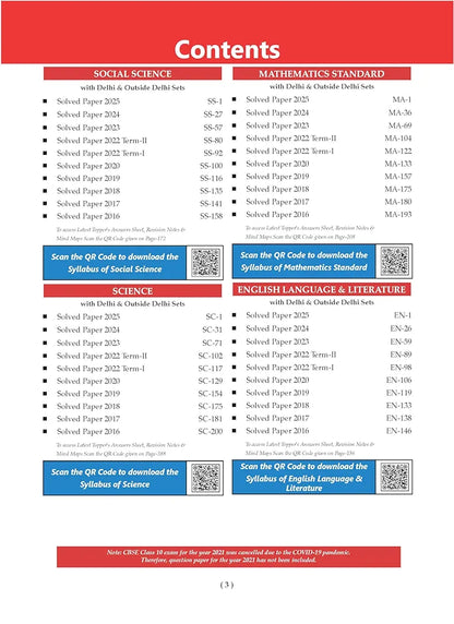 Oswaal Editorial Board

Oswaal CBSE 10 Years' Solved Papers, Yearwise (2016-2025) Class 10 (English Language & Literature, Social Science, Science and Mathematics Standard ) (For 2026 Exam