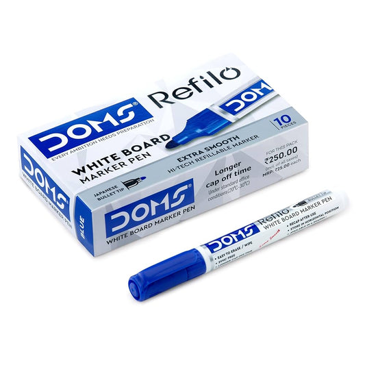 Doms white board markar pen blue