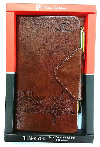 Pierre cardin paris thank you set of Exclusive Ball pen and dairy