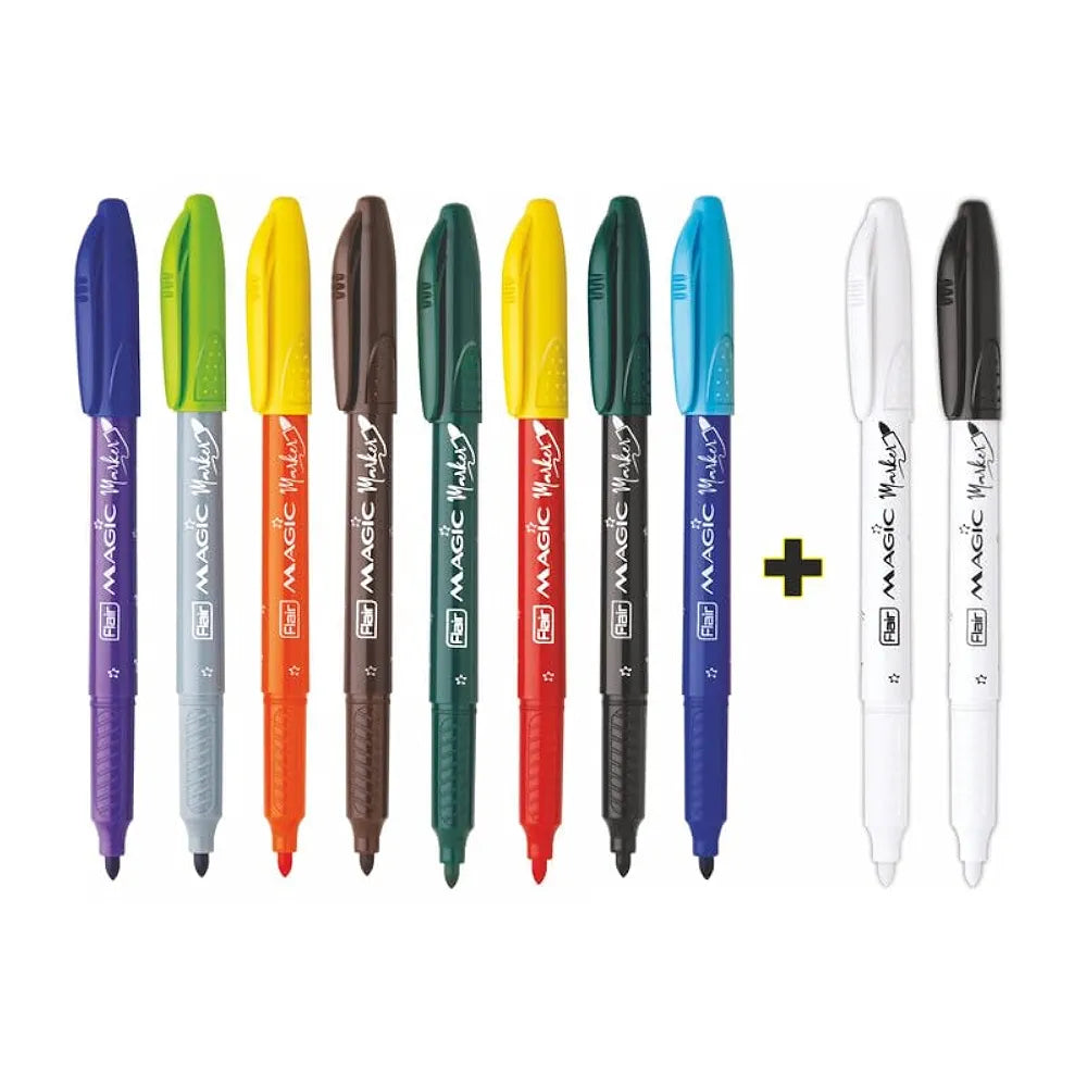 FLAIR Creative Series Magic Marker  8 Shades + 2 Color Changers