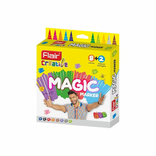FLAIR Creative Series Magic Marker  8 Shades + 2 Color Changers
