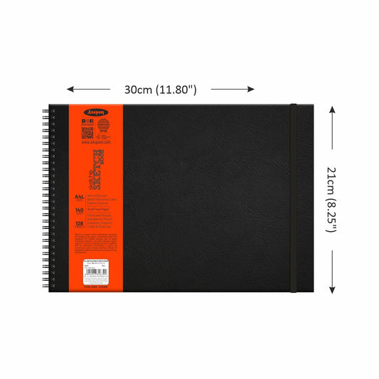 Anupam sketcho sketch book A4L SIZE 140GSM128PAGES