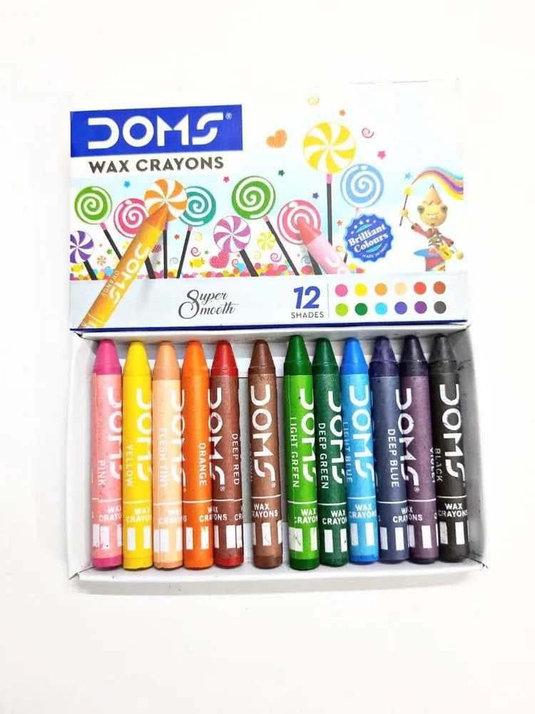 Doms wax crayons super mooth 12shades