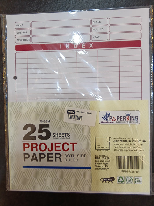 Paperking project paper Both Side Ruled SIZE 280cmx220cm  Shets25
