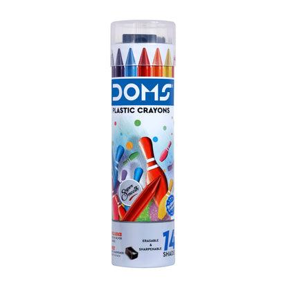 Doms plastic crayons 14 shades