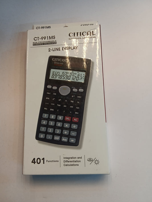 Citical electronic calculator CT -991Ms(2-line display)