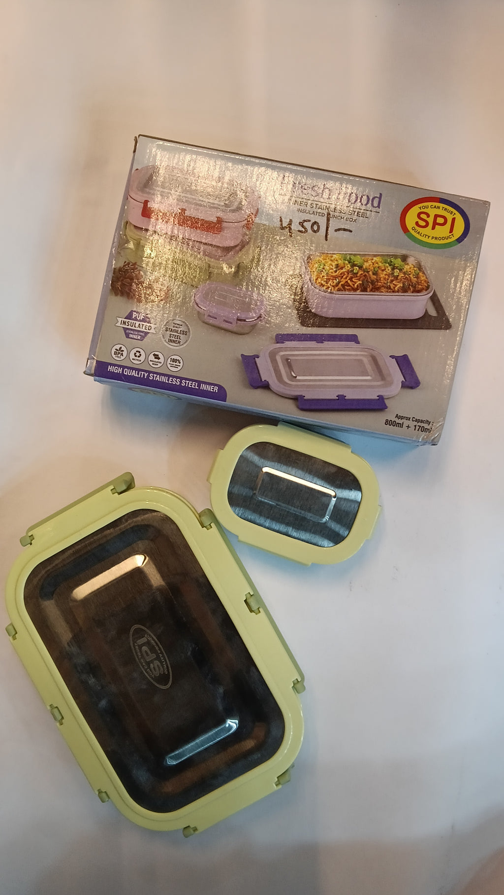 Fresh Food inner Dtainledd Steel inuslated lunch Box
