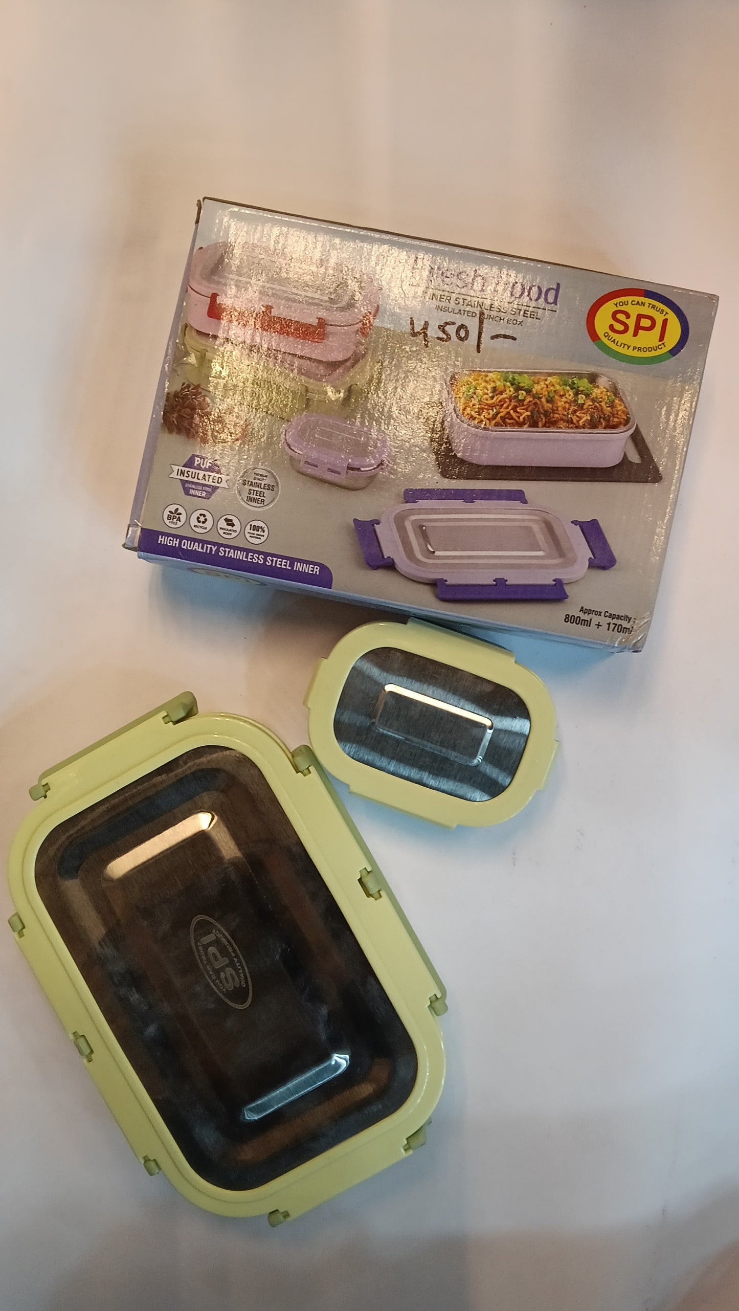 Fresh Food inner Dtainledd Steel inuslated lunch Box