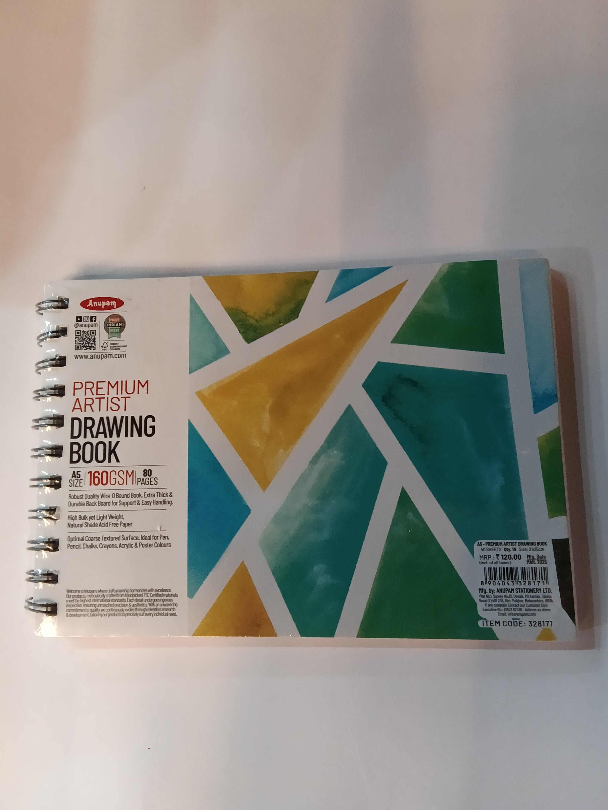 Anupam  Premium Artist drawing book
