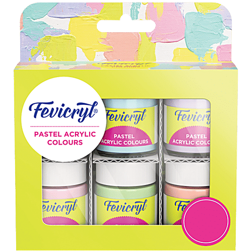 Fevicryl pastel acrylic colour 6 shade
